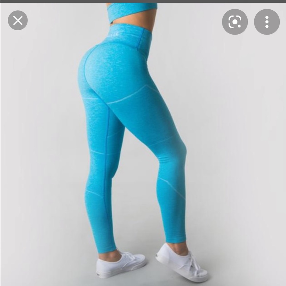 ALPHALETE R6 Revival Leggings - Cayman Blue